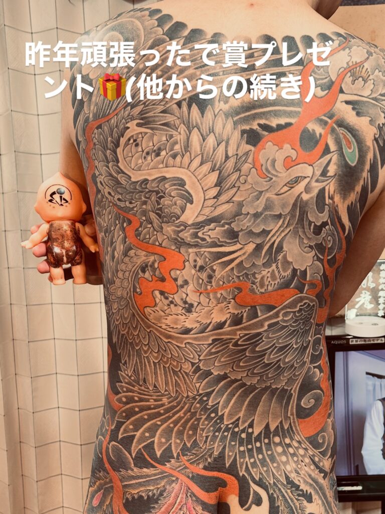 #他店からの続き #彫彦#手彫り#和彫り#彫京分家#東京#JapaneseTATOO#tebori#足立区#入墨#刺青#彫物#irezumi#Horihiko #刺青キューピー